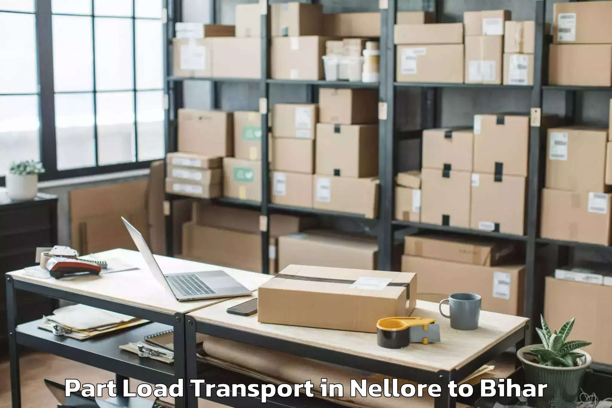 Top Nellore to Pratapganj Part Load Transport Available